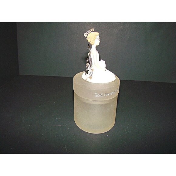 Vintage Acrylic Hallmark God Created Grandma Let There Be Love Trinket Box Case - Picture 2 of 12